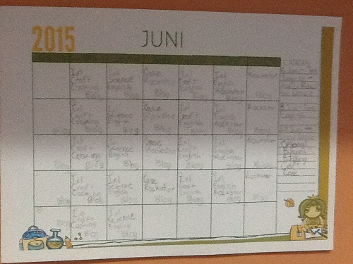 Jadwal Juni 2015